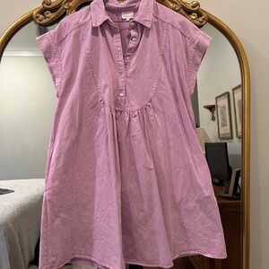 Lavender Denim Dress